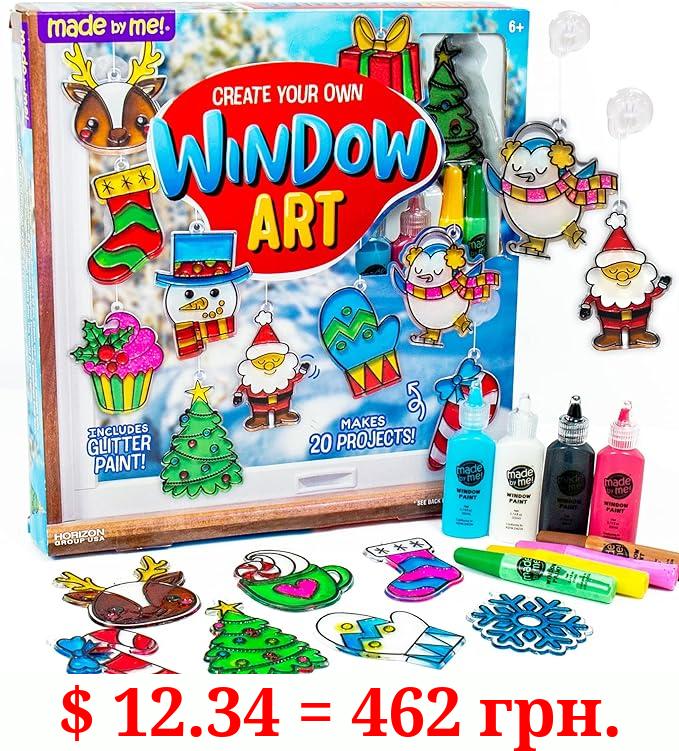 Made By Me Create Your Own Holiday Window Art, Christmas Ornament Kits, Arts & Crafts Activities, Days of Christmas Gifts for Kids Ages - 6+