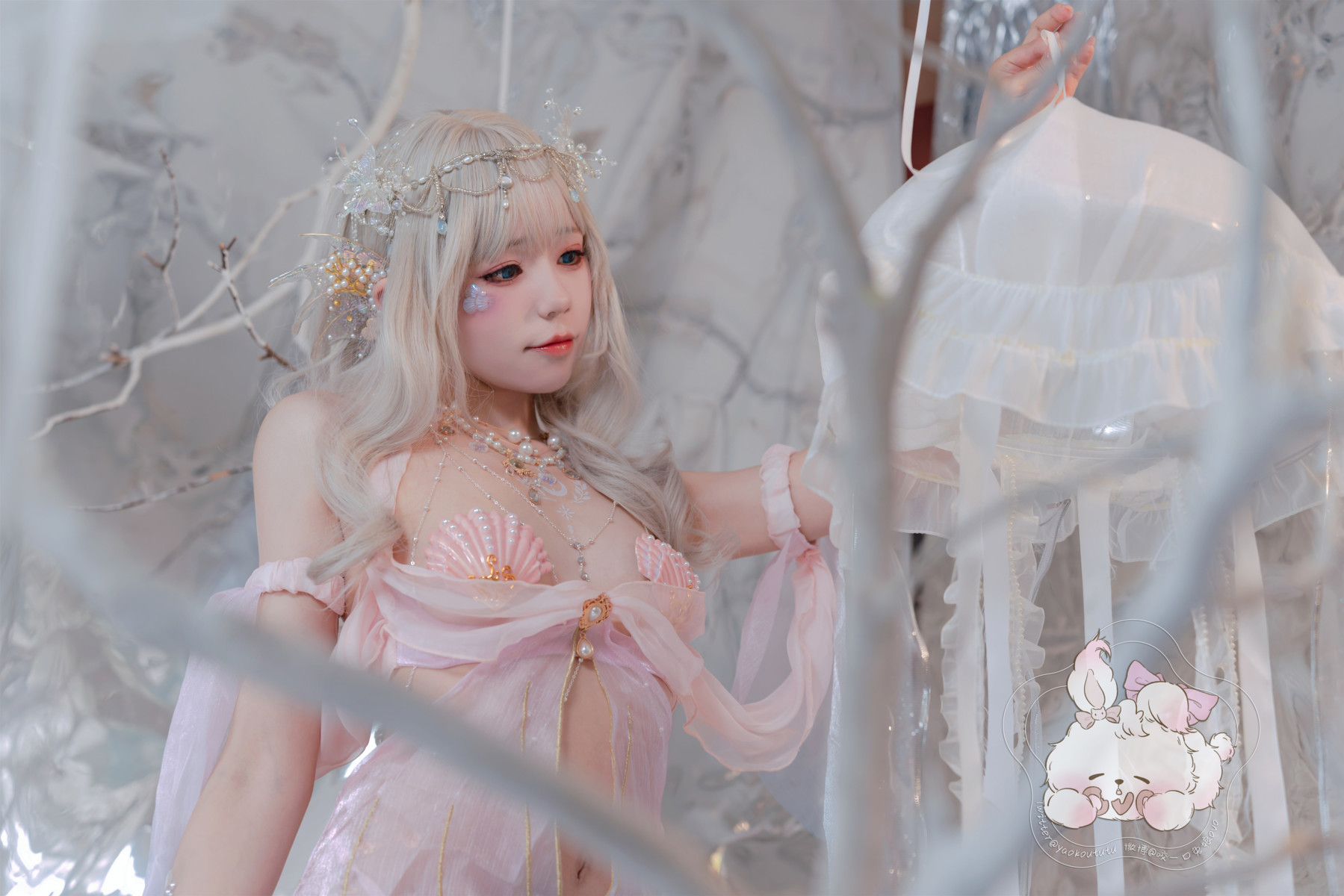 Cosplay 咬一口兔娘 海的女儿 Mermaid 5