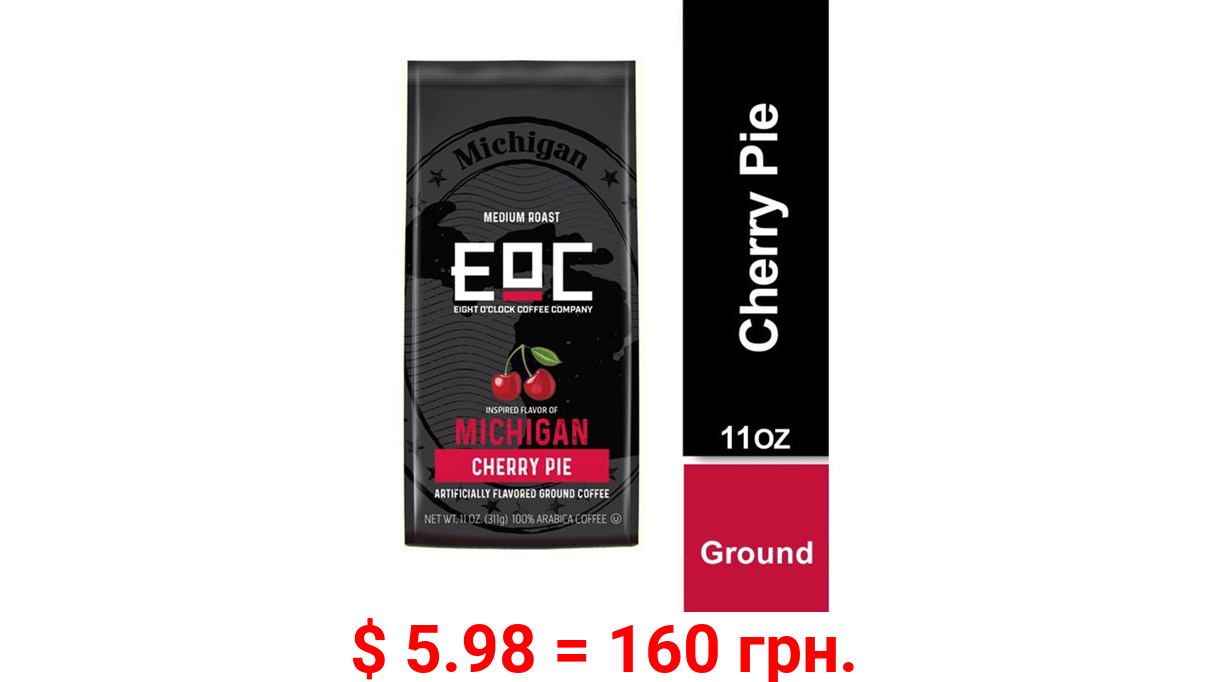 Eight O'Clock Flavors of America Michigan Cherry Pie Ground Coffee, 11 Oz. Bag