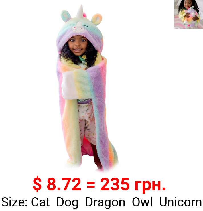 Animal Adventure® Wild for Style™ 2-in-1 Transformable Character Cape & Plush Pal – Unicorn
