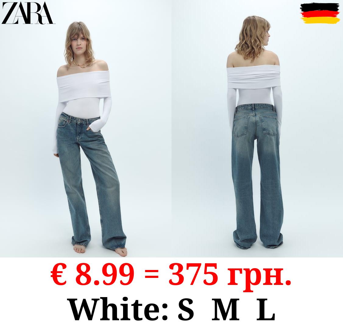 POLYAMIDE OFF-THE-SHOULDER BODYSUIT