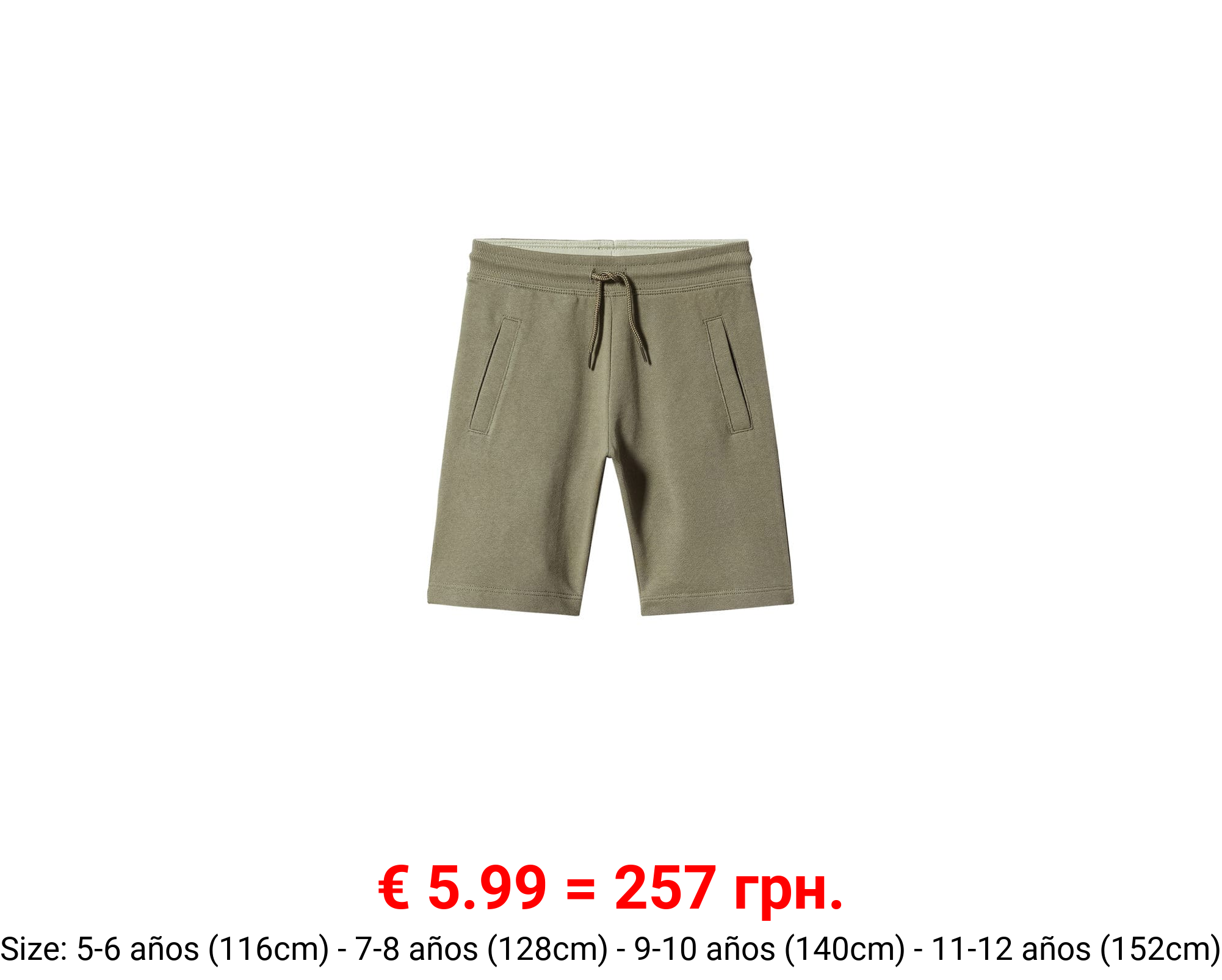 Bermudas jogger algodón