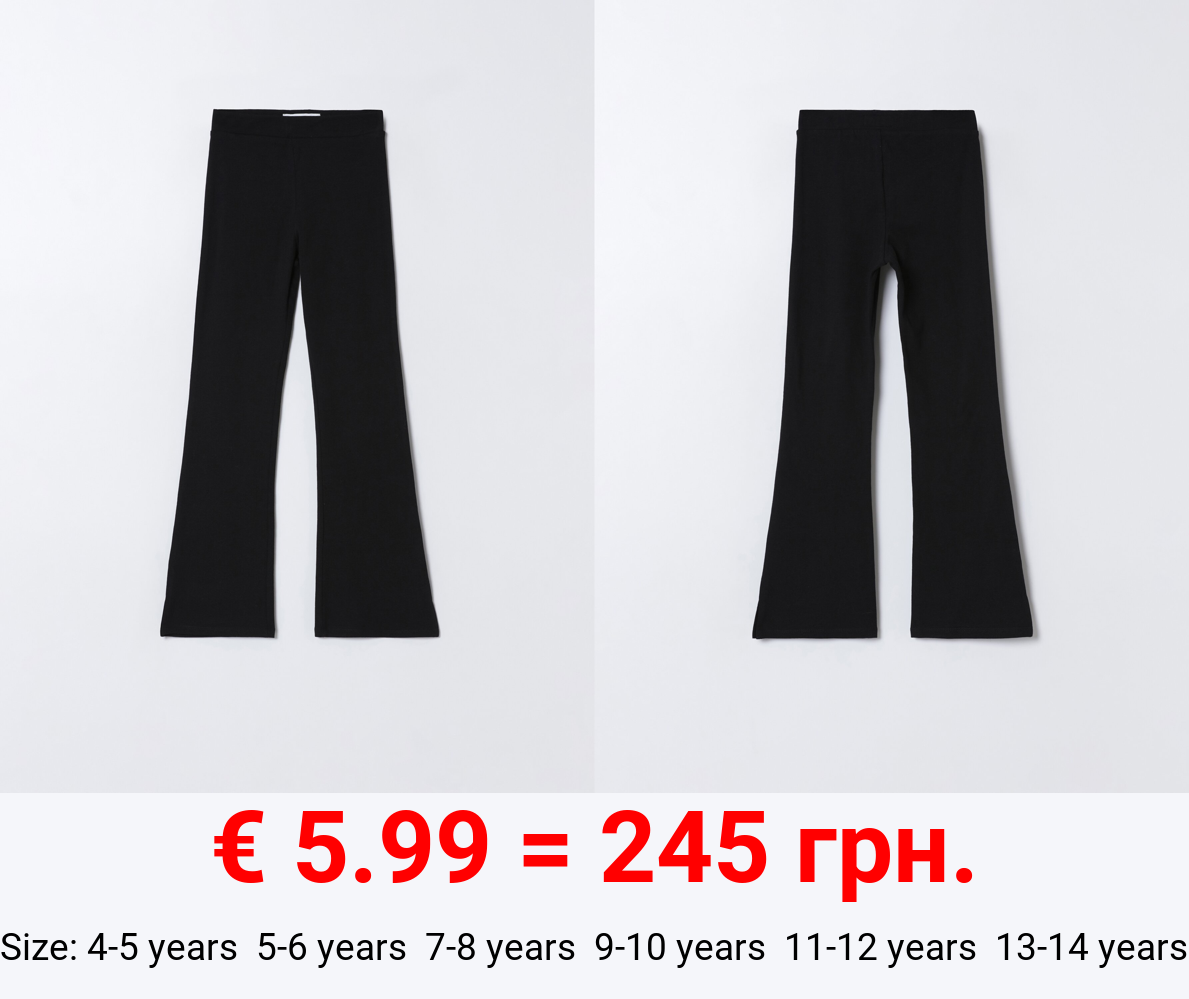 Basic flared leggings