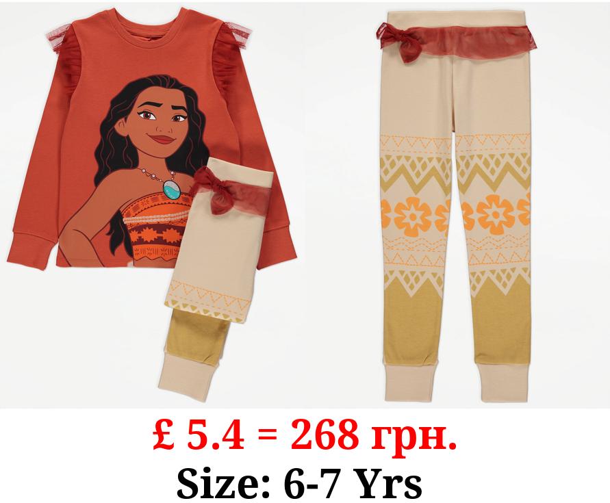 Disney Moana Long Sleeve Tutu Pyjamas