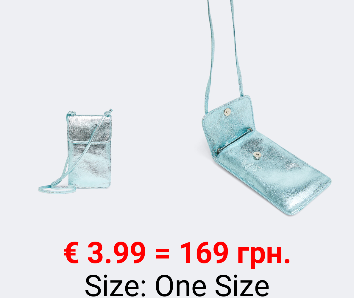 Metallic mobile phone bag