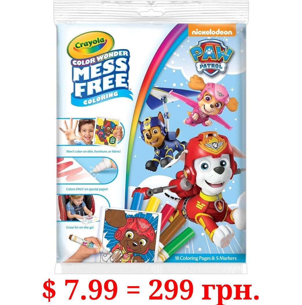 Crayola Color Wonder Coloring Pad & Markers, Mess Free, Paw Patrol Gift, Ages 3,4,5