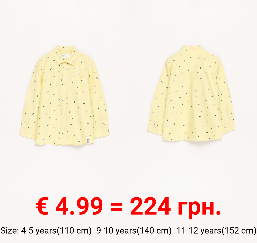 Printed Oxford shirt