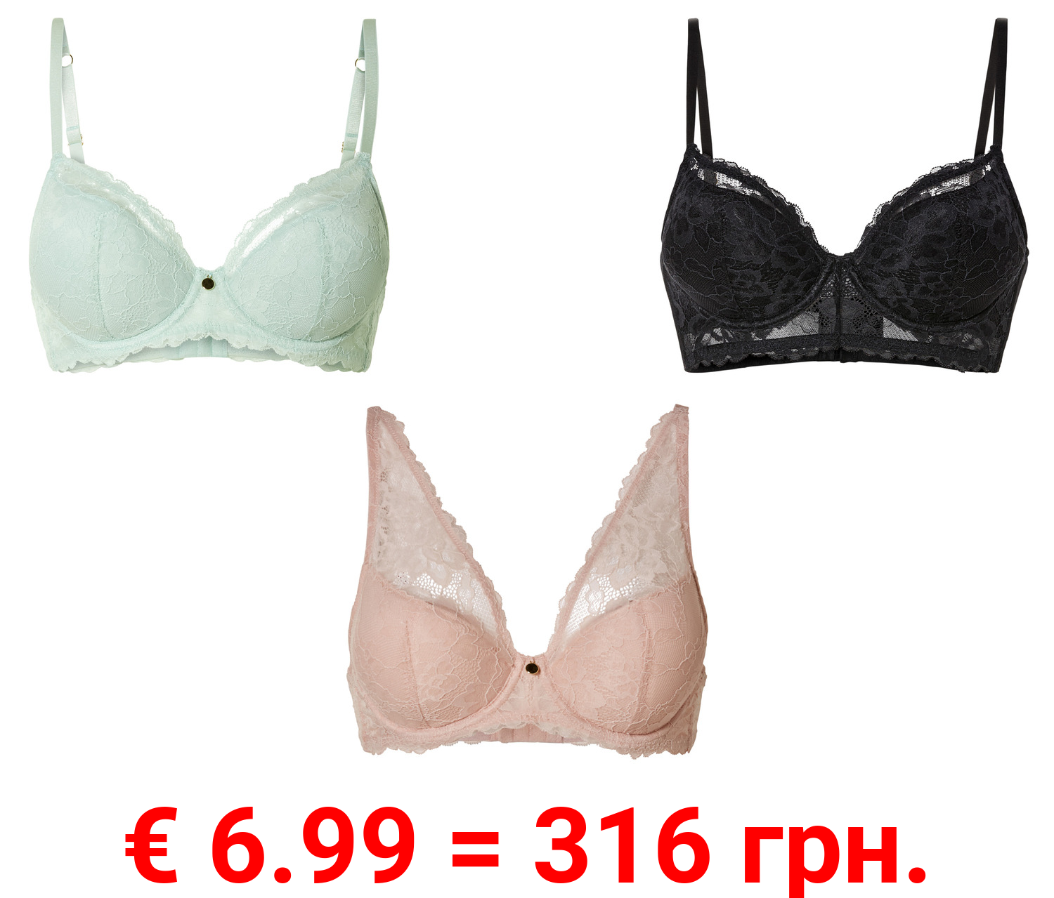 esmara® Damen Bügel-BH mit gepolsterten Cups
