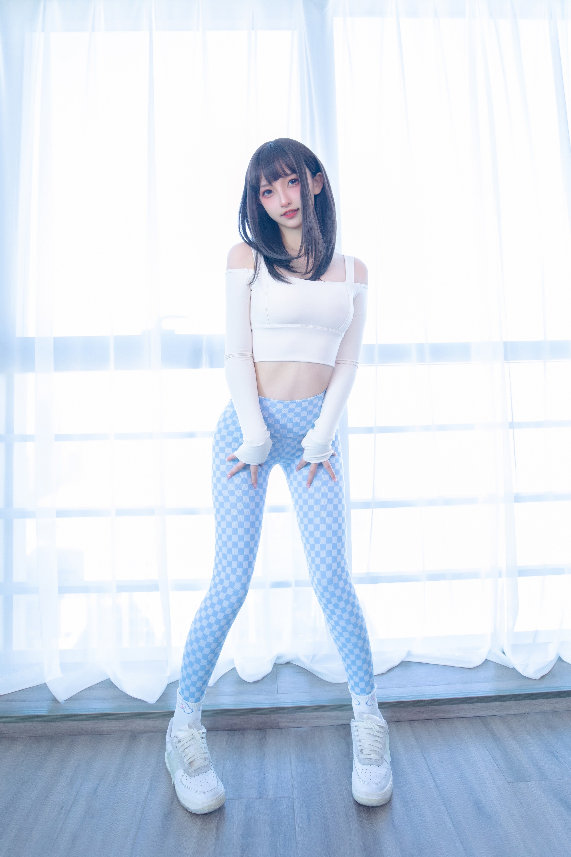 神楽坂真冬 - NO.93 蓝白格 [75P-172MB] 60