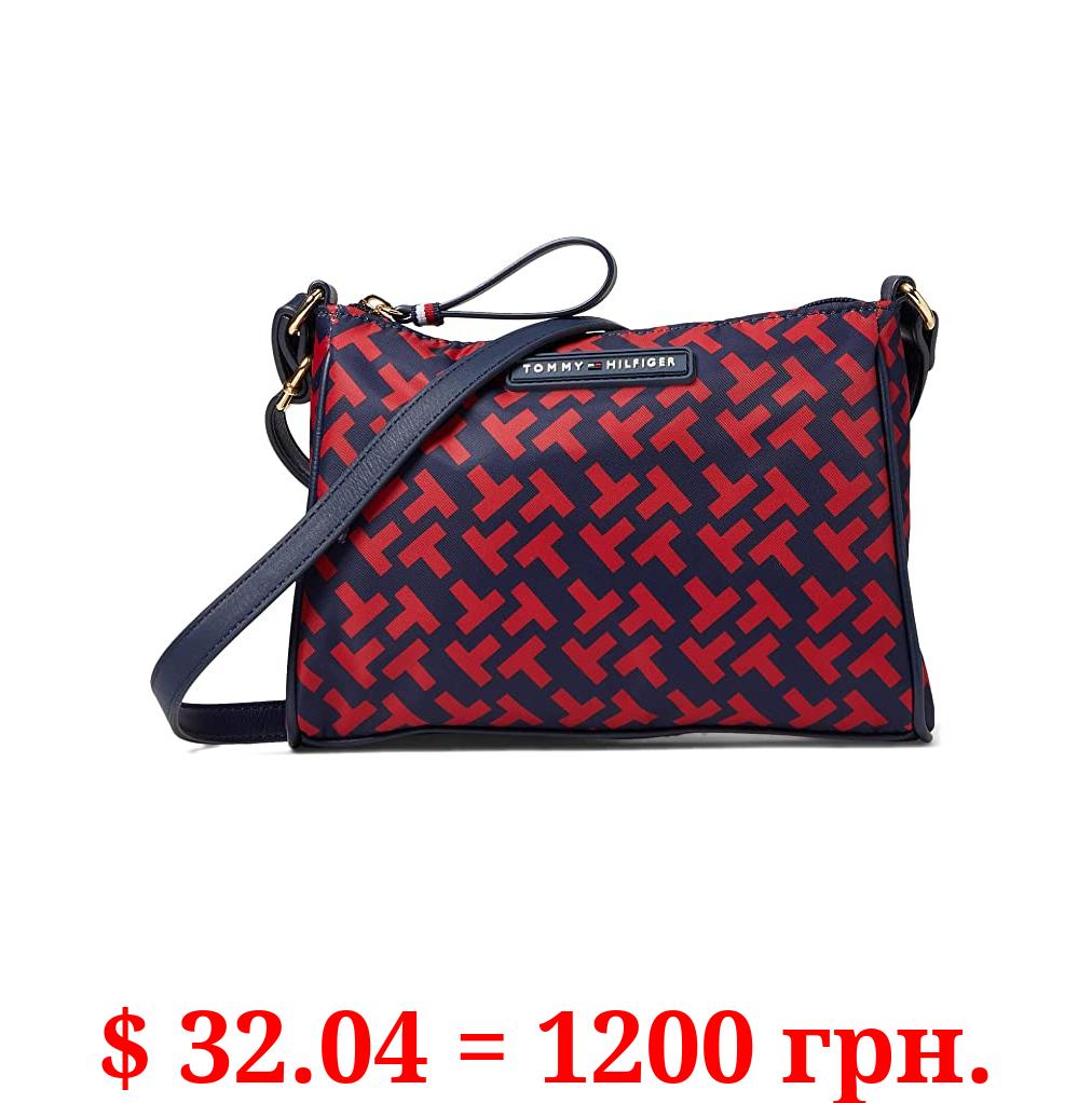 Tommy Hilfiger Jennifer II Crossbody Bias Bicolor Print Nylon