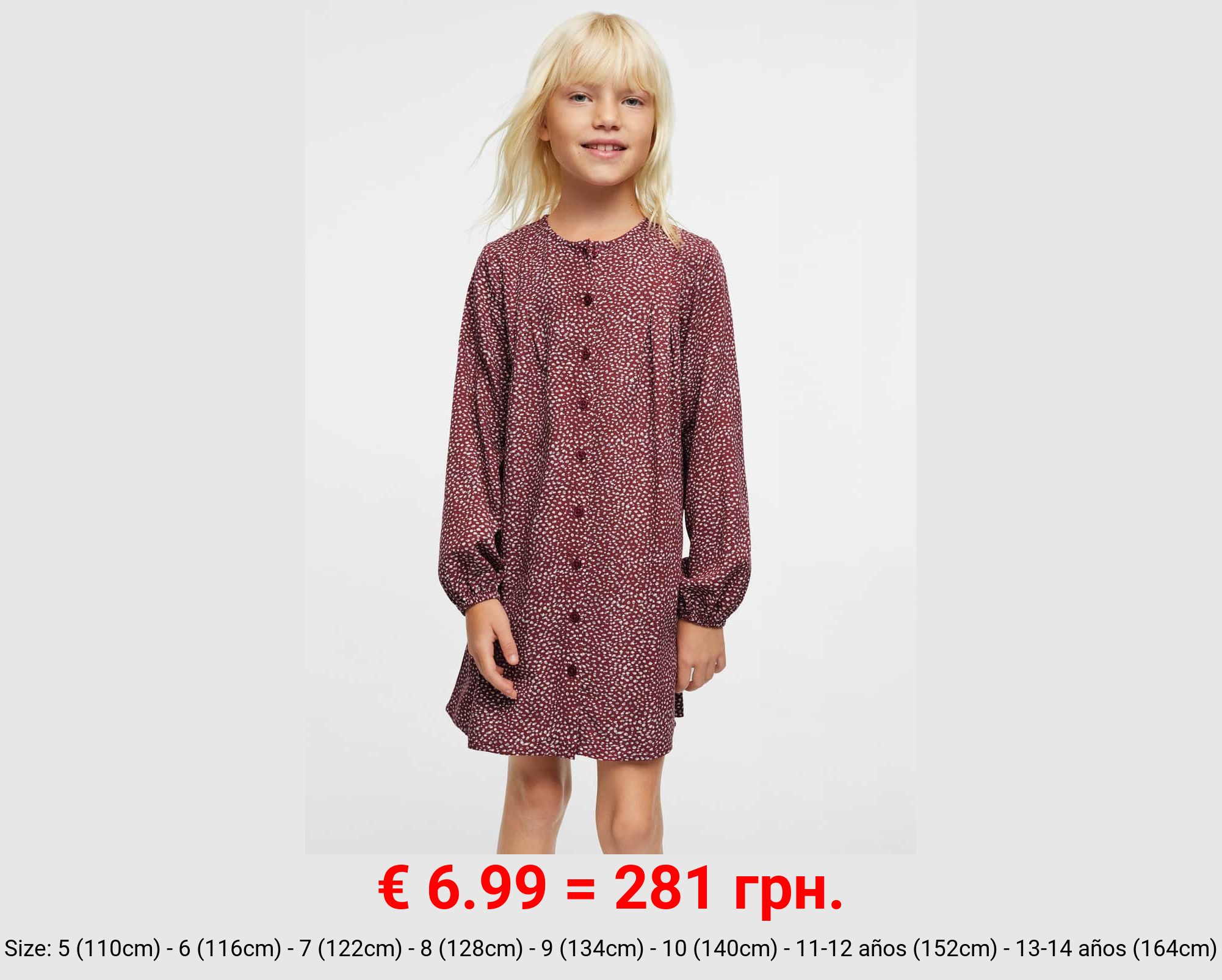 Vestido fluido estampado