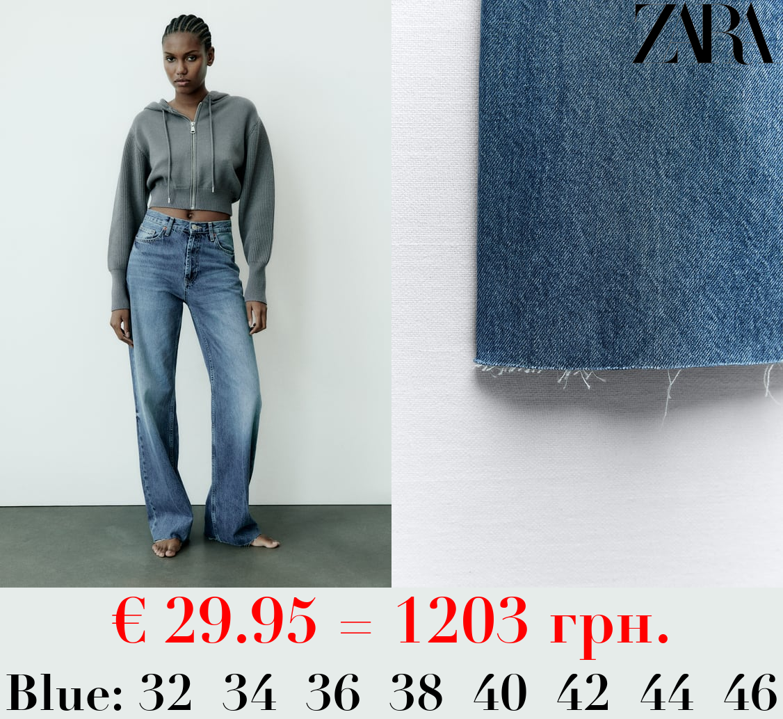 TRF HIGH-RISE WIDE-LEG JEANS