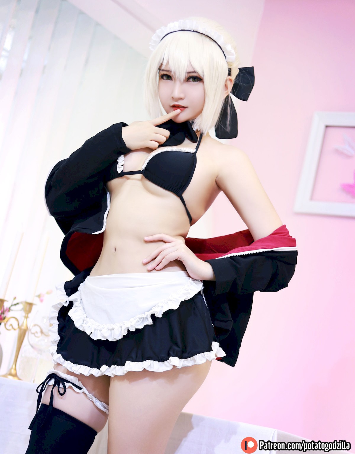 Potato Godzilla Cosplay セイバーオルタ メイド Ver. 8