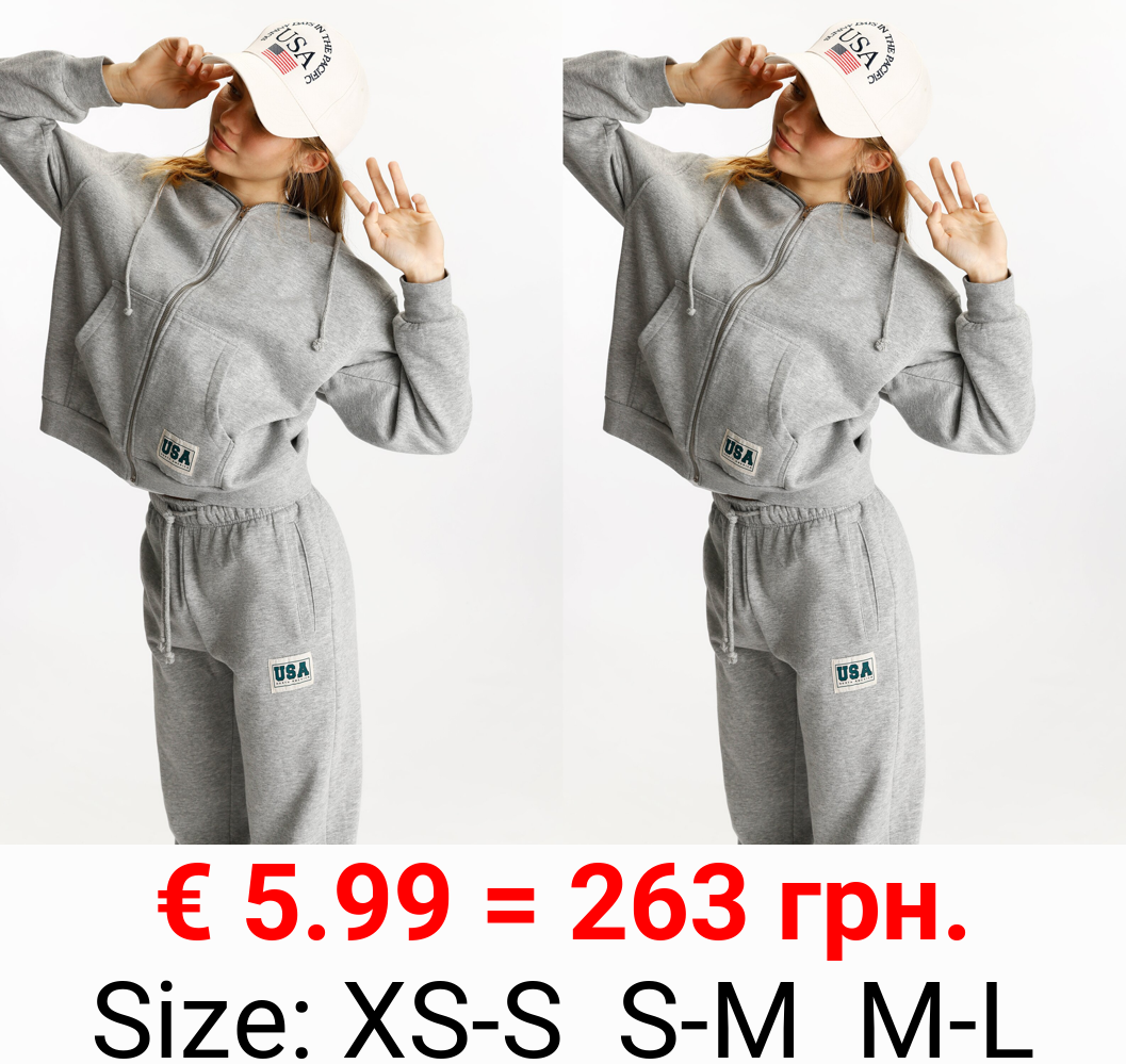 Oversize plush hooded jacket