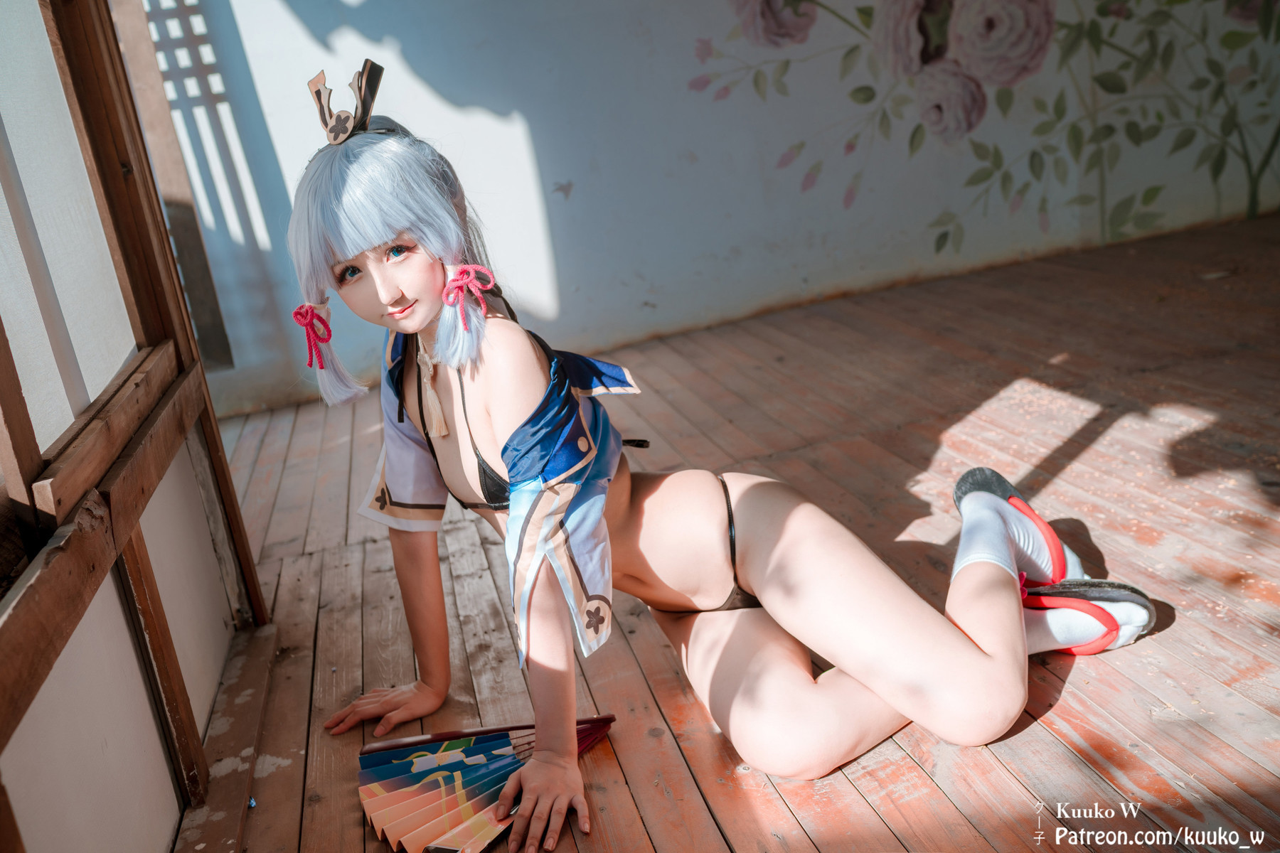 KuukoW クー子 Cosplay Ayaka kamisato 25