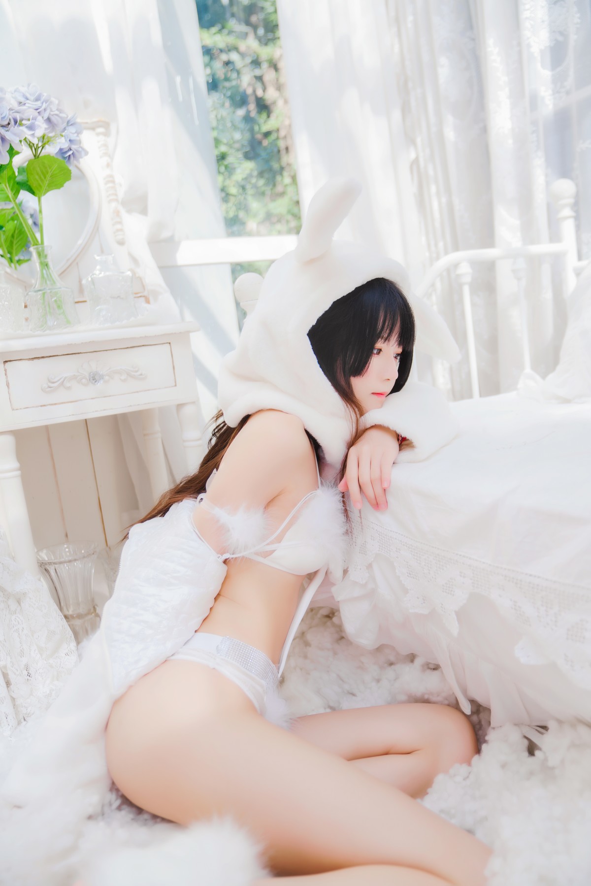 Cosplay 桜桃喵 小白兔 Set.01 34