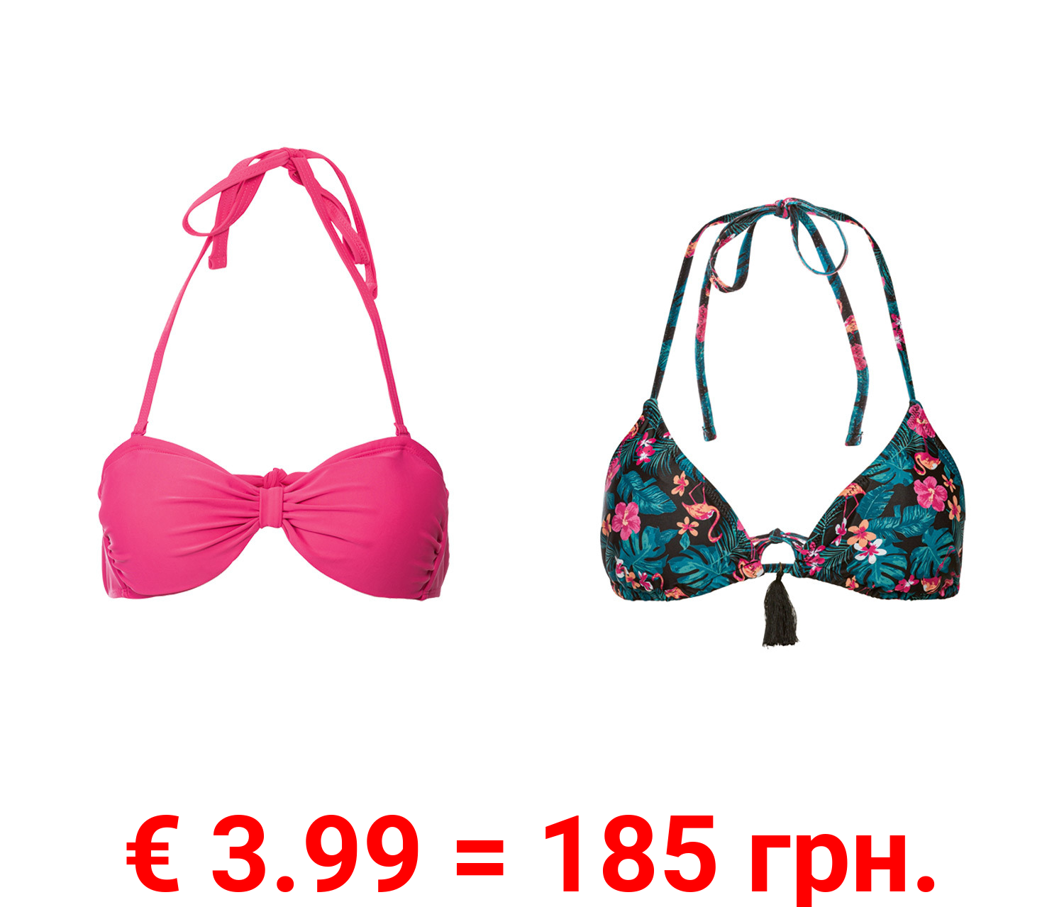 esmara® Damen Bikini Oberteil, mit Neckholderträger