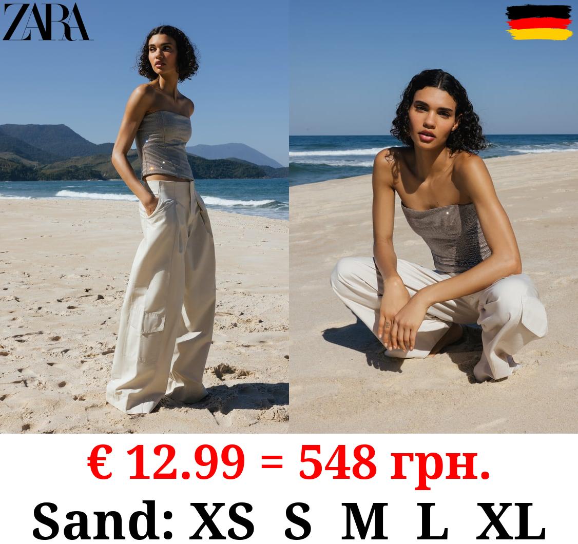 FULL-LENGTH PLEATED TROUSERS