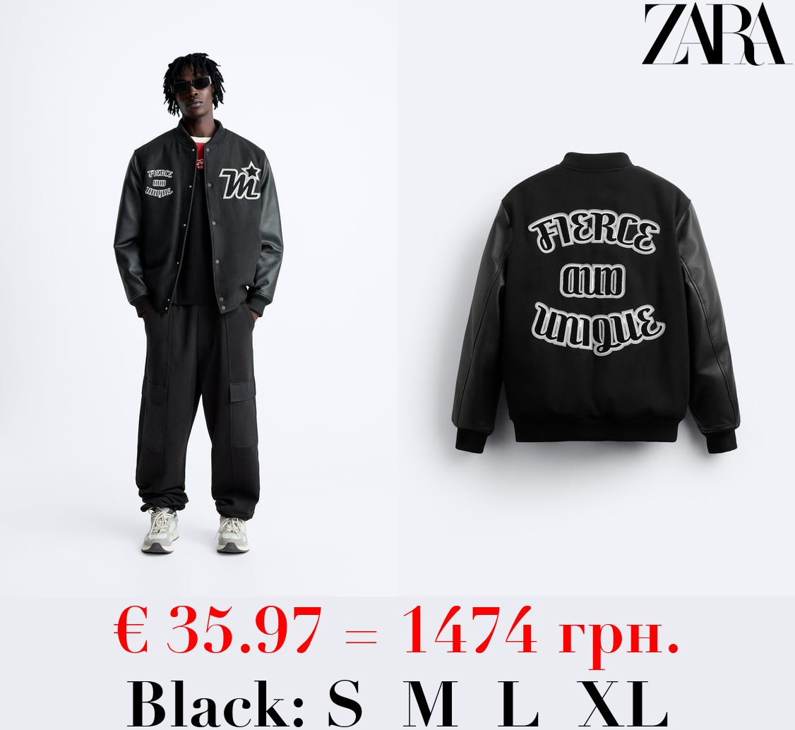 BOMBER JACKET WITH PATCHES