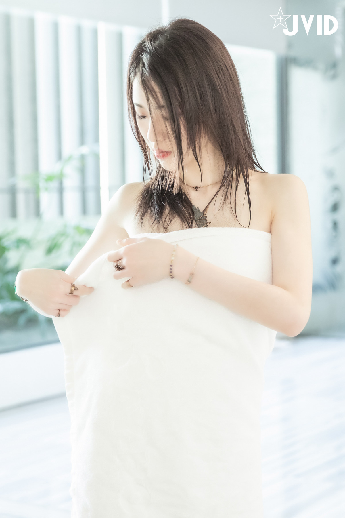 JVID精品 雪白美乳「阿黎」濕身、淋浴、裸泡無遮掩全露！ 7