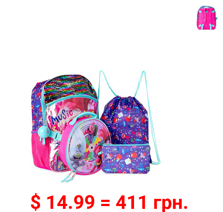 Trolls Music is Life Backpack Set, 5-Piece