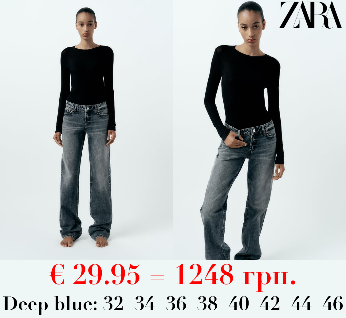 TRF STRAIGHT LOW-RISE JEANS