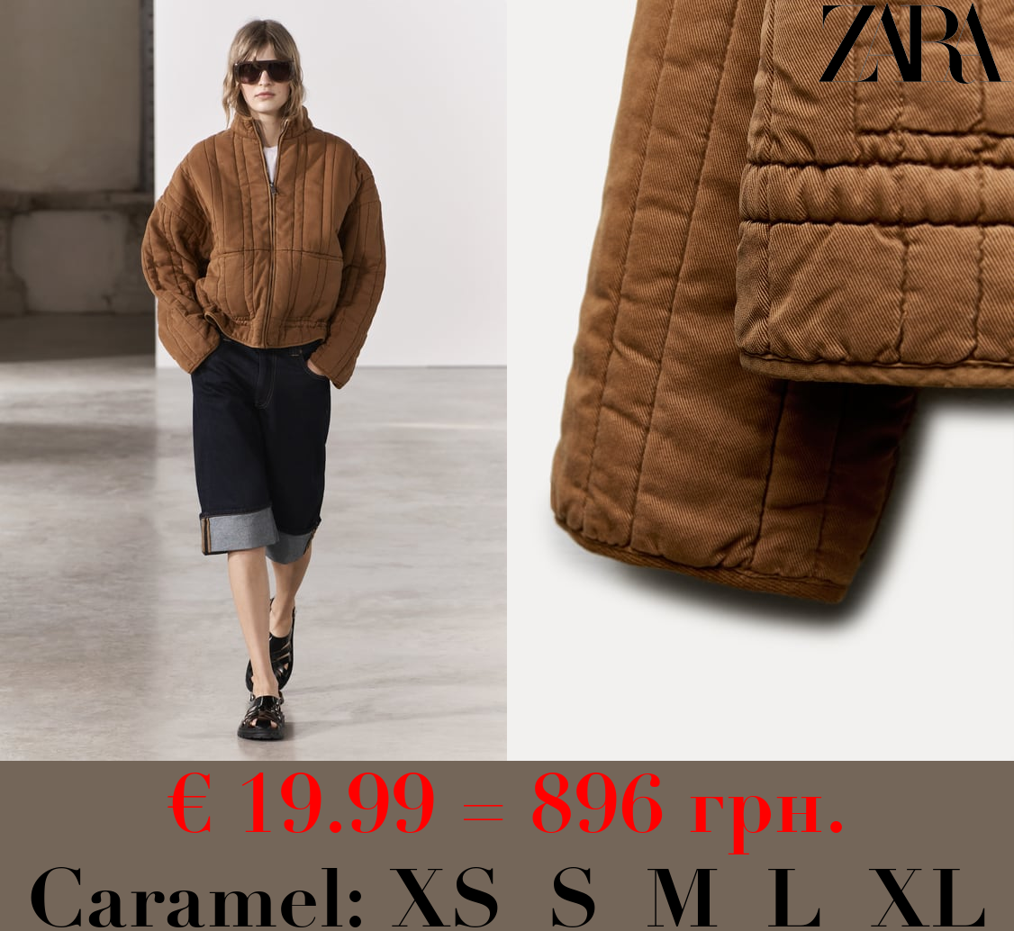 ZW COLLECTION FADED-EFFECT PUFFER JACKET