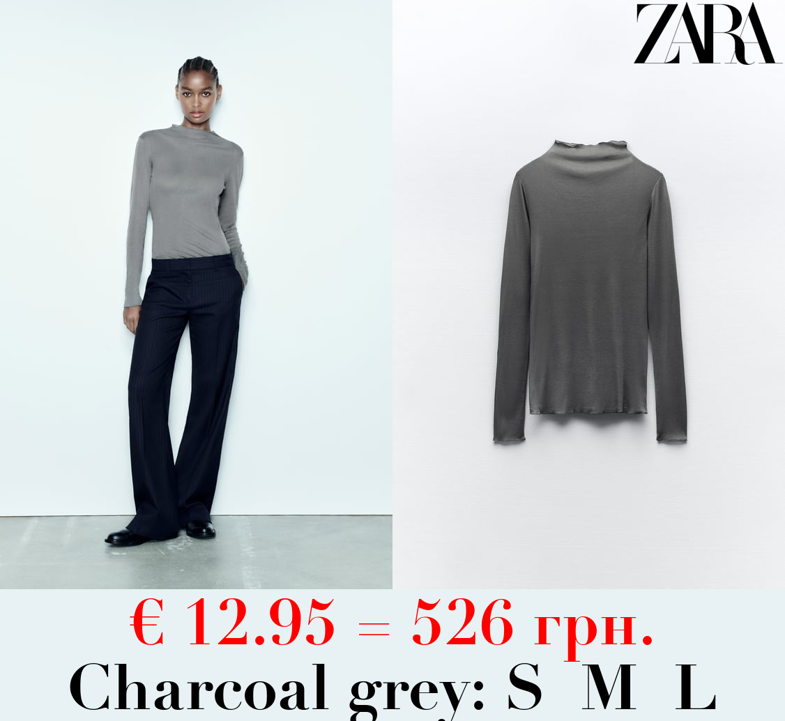 CREPE COTTON T-SHIRT