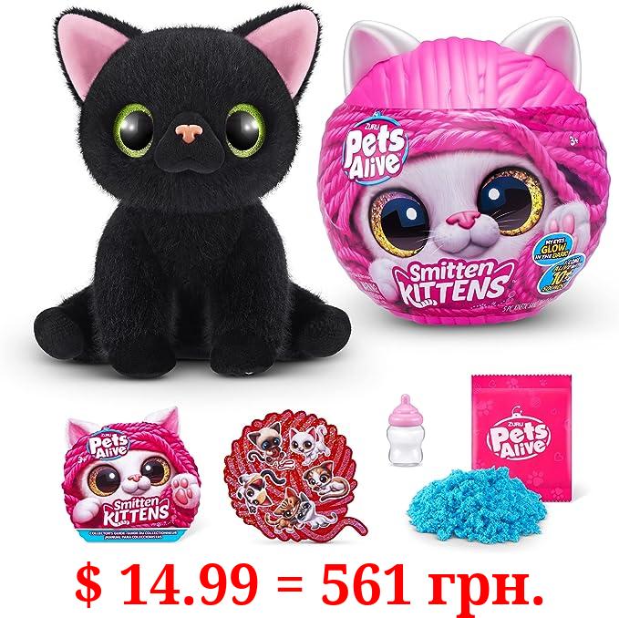 Pets Alive Smitten Kittens Surprise (Bombay Cat Lucky) by ZURU Nurture Play Soft Toy Unboxing Adopt Interactive 10 Sounds
