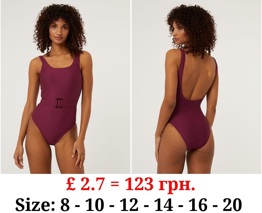 Mulberry Post Surgery Belted Swimsuit