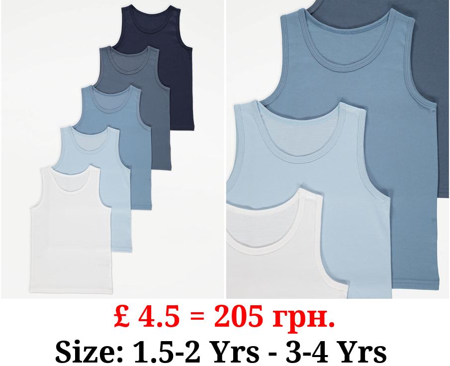 Cotton Vests 5 Pack