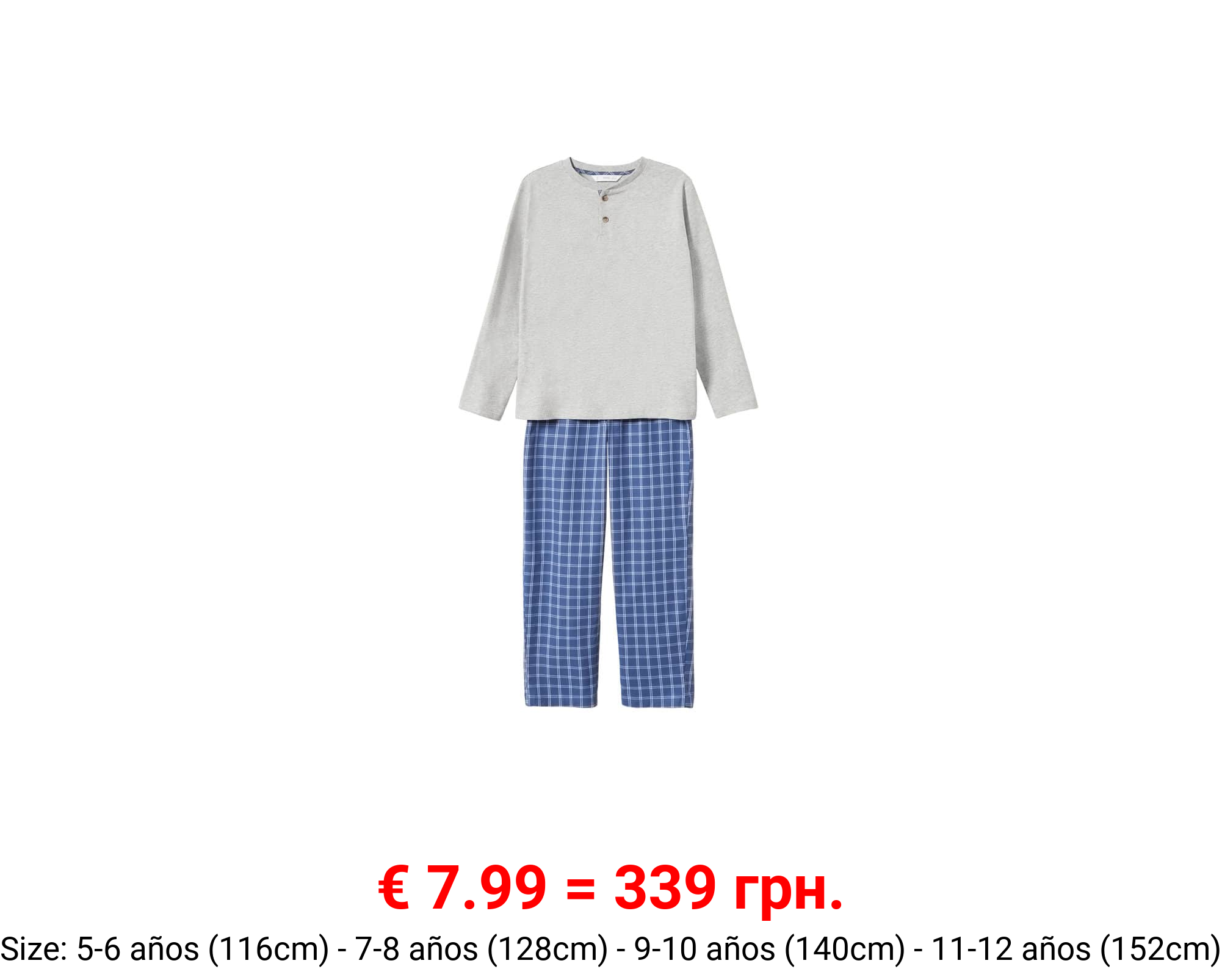 Pijama largo algodón