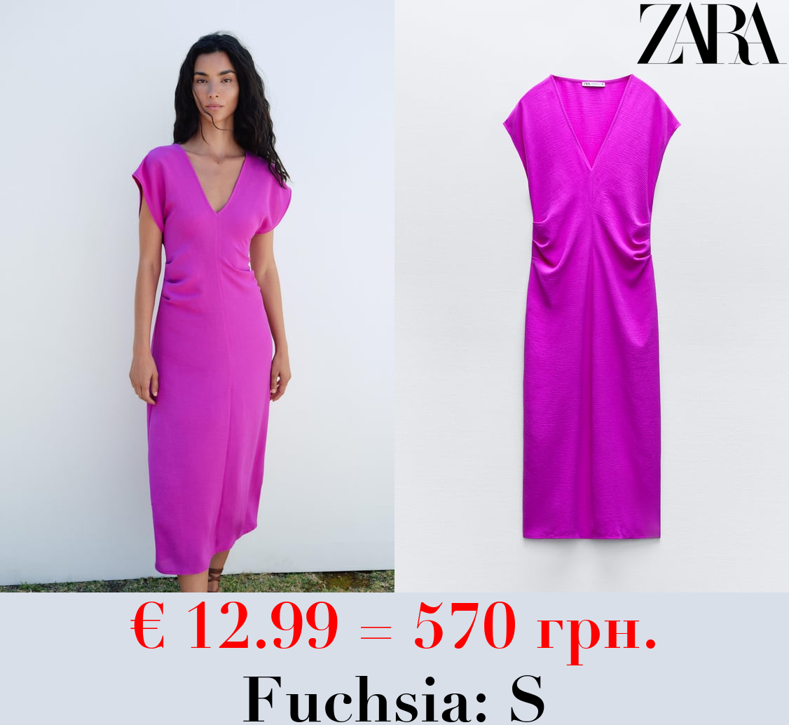 FLOWING DRESS WITH GATHERING