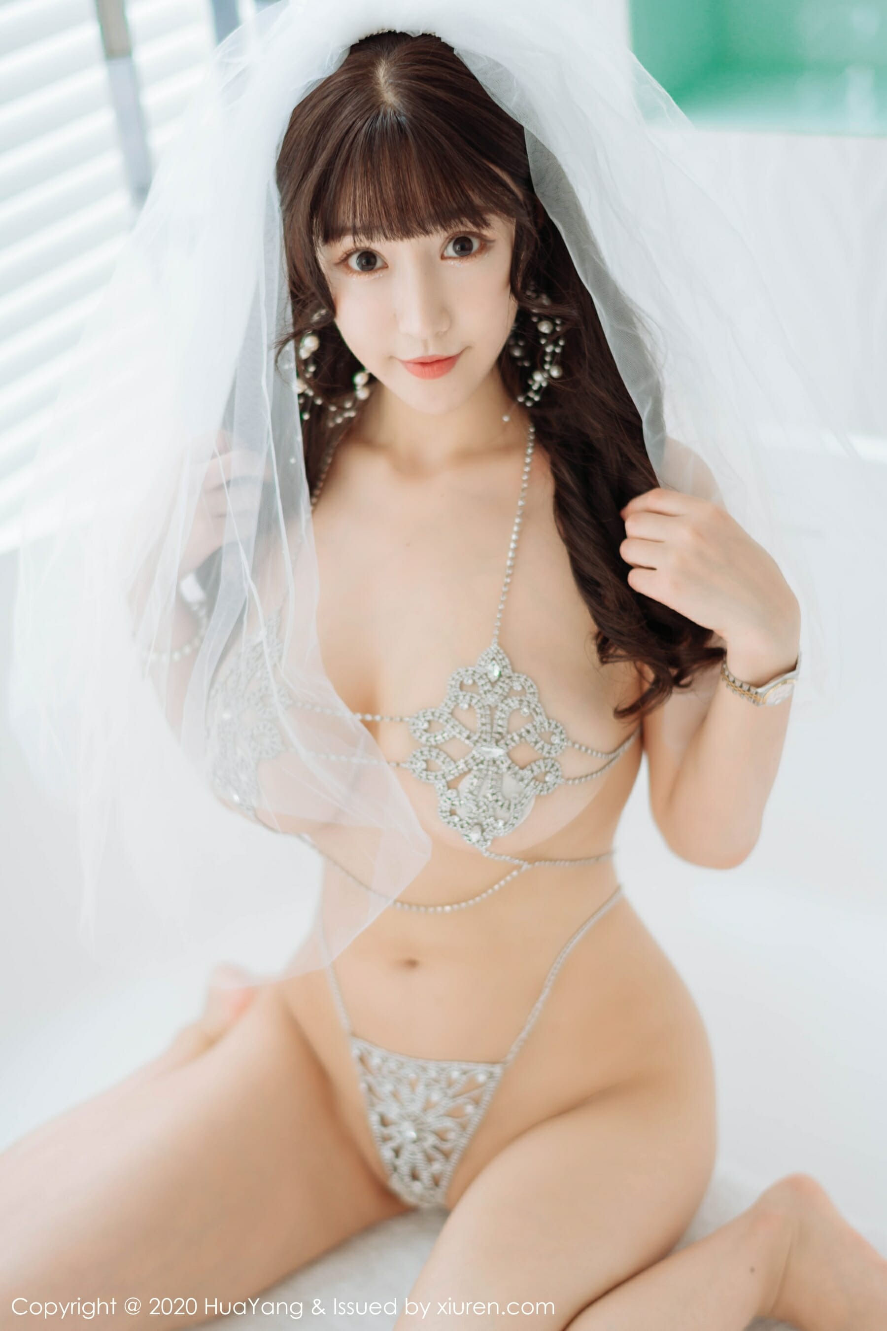 朱可儿-[HuaYang花漾show]HYG20200115VOL0214 2020.01.15 VOL.214 精致镂空内衣与头纱 朱可儿Flower[60P] 28