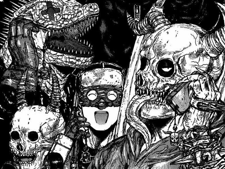 Dorohedoro. Дорохедоро босс крестоглазых монстр.