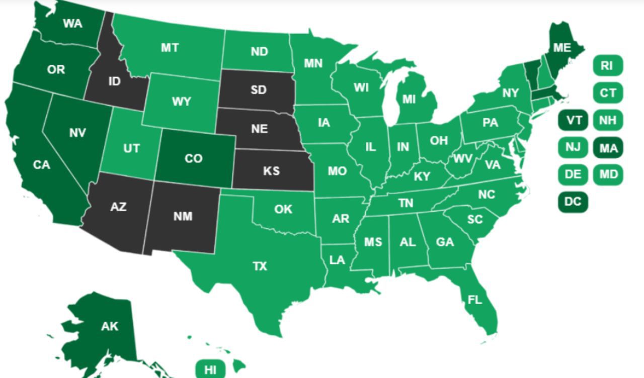 Зеленые штаты сша. Самый зеленый штат США. Зеленые штаты Америки. Штаты в которых легализована трава 2021. Лигалайз в США по Штатам.