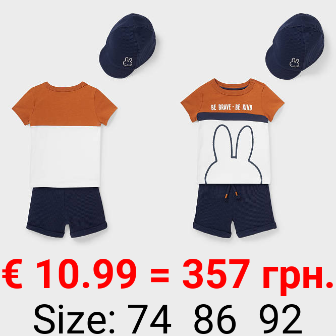 Miffy - Baby-Outfit - Bio-Baumwolle - 3 teilig