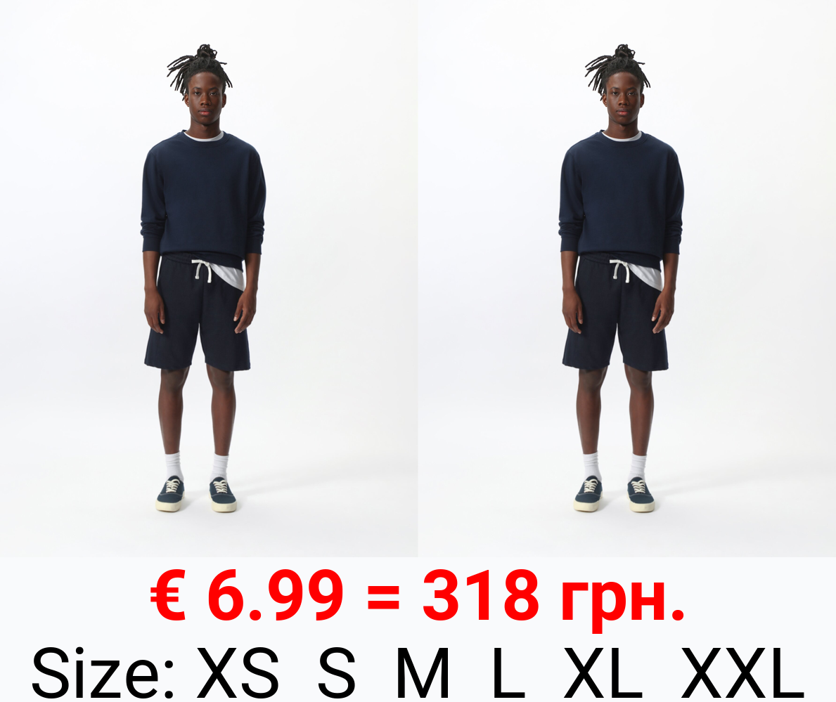 Basic plush Bermuda shorts