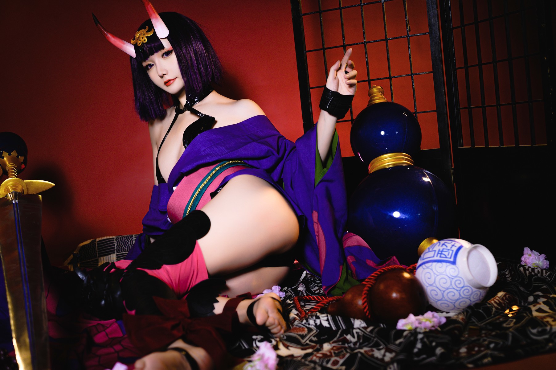 Cosplay 星之迟迟Hoshilily 酒吞原皮 1