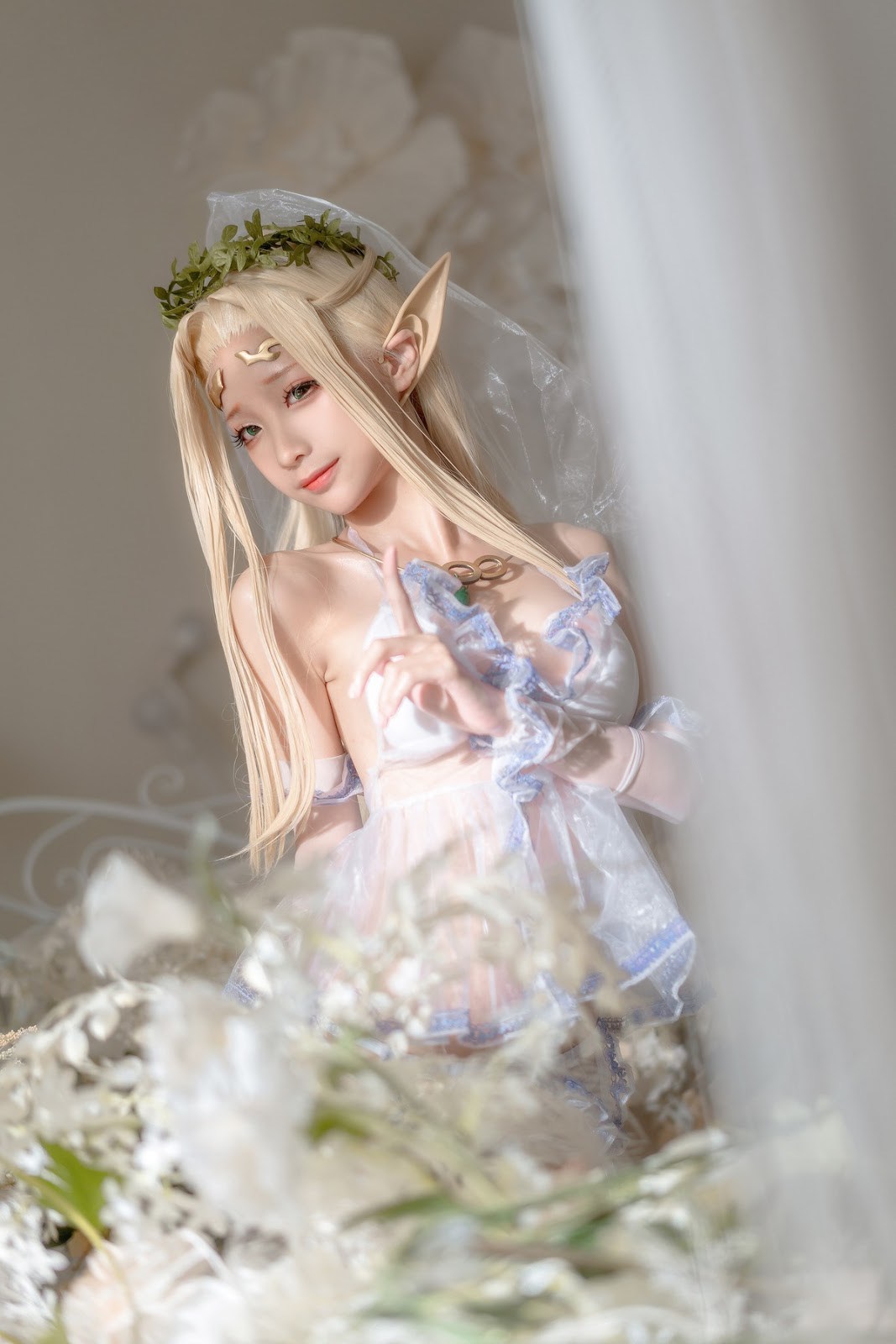[蠢沫沫] 白精灵 婚纱 21