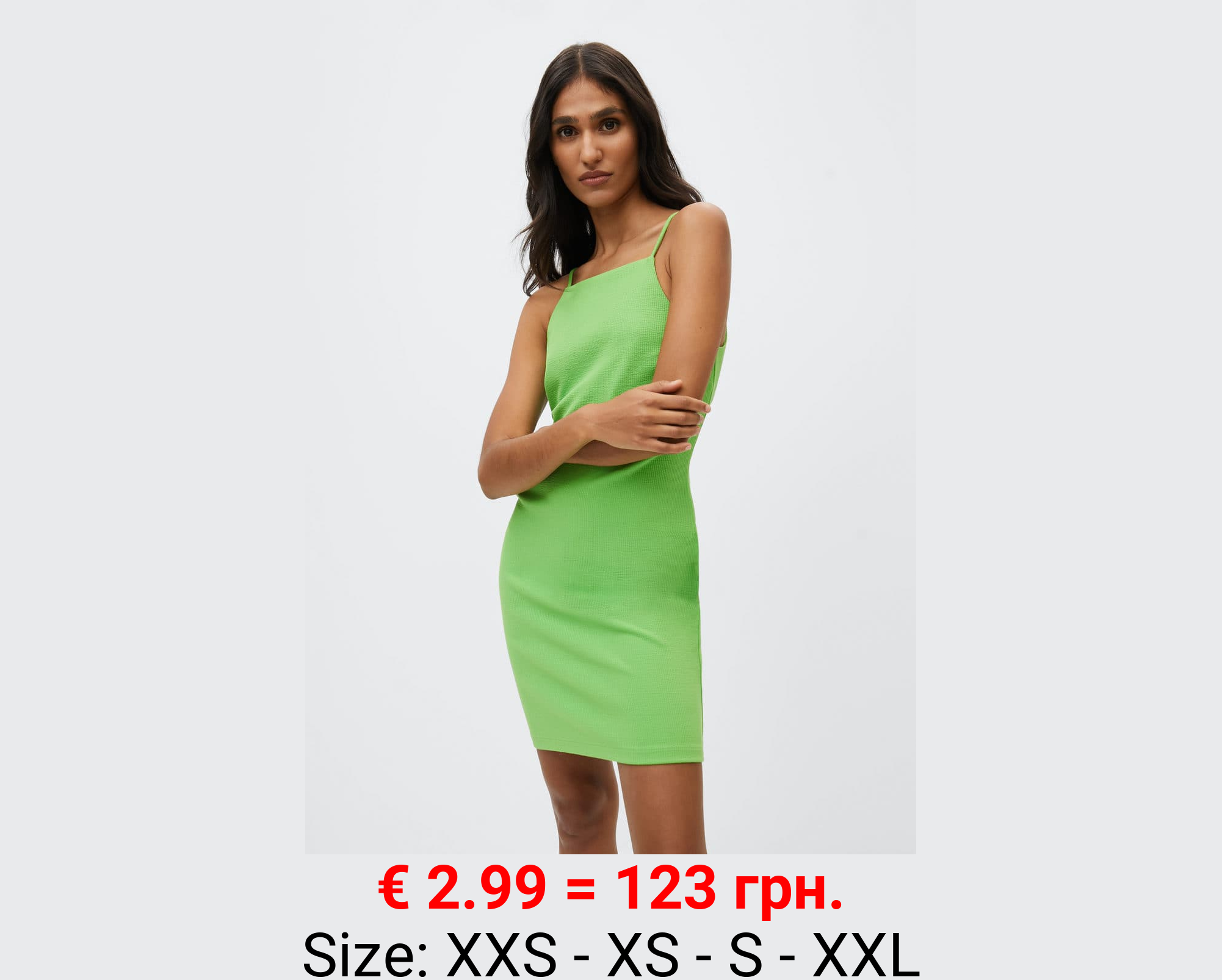 Vestido entallado canalé