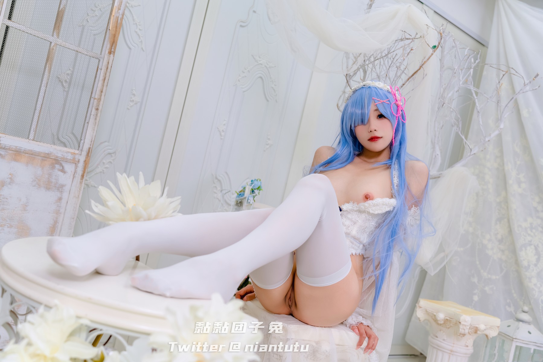 Cosplay 黏黏团子兔 长发蕾姆 38