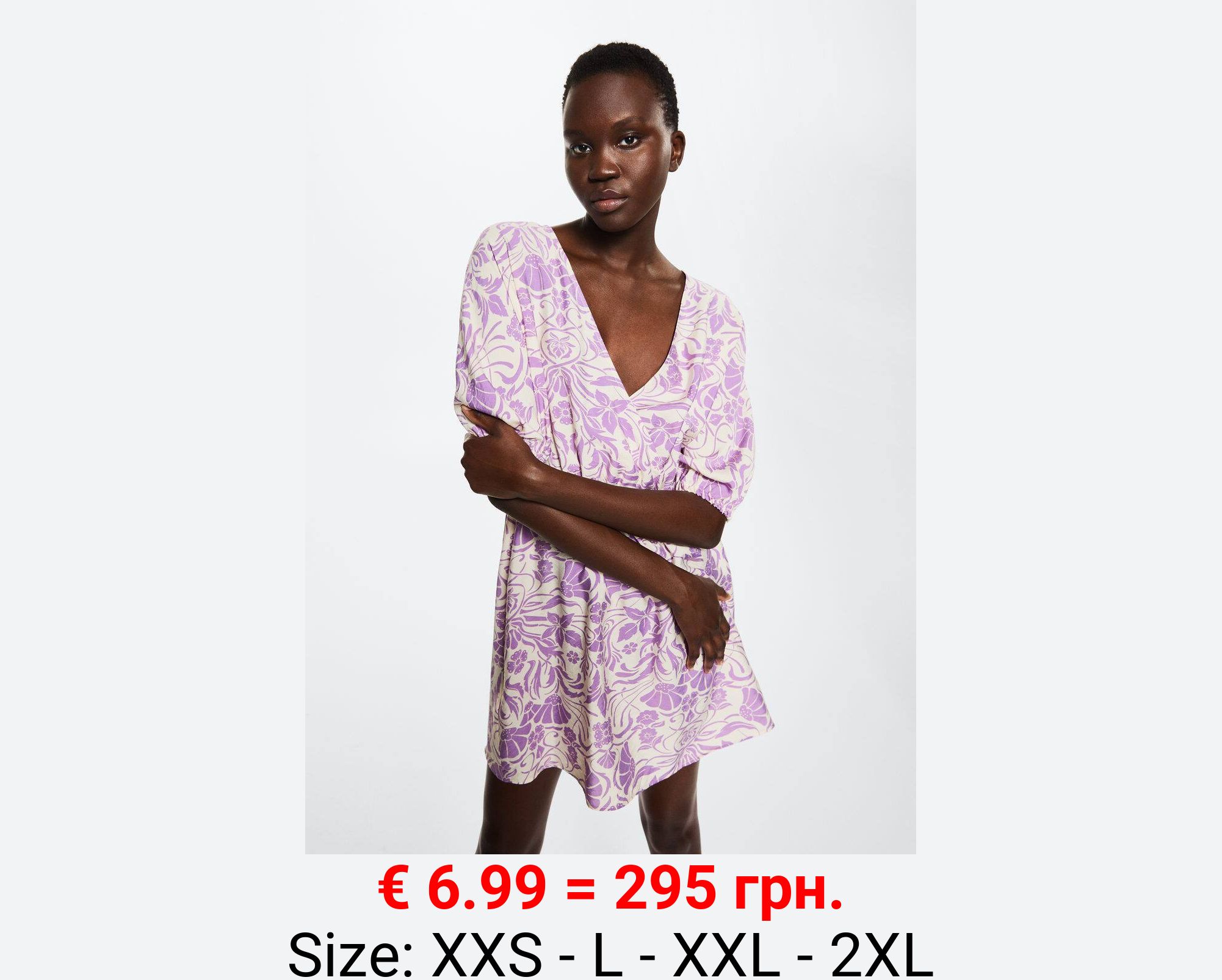 Vestido fluido estampado