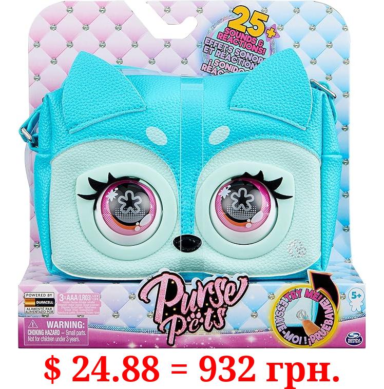 Purse Pets, Fierce Fox Interactive with Over 25 Sounds and Reactions, Kids Toys for Girls Ages 5 and up