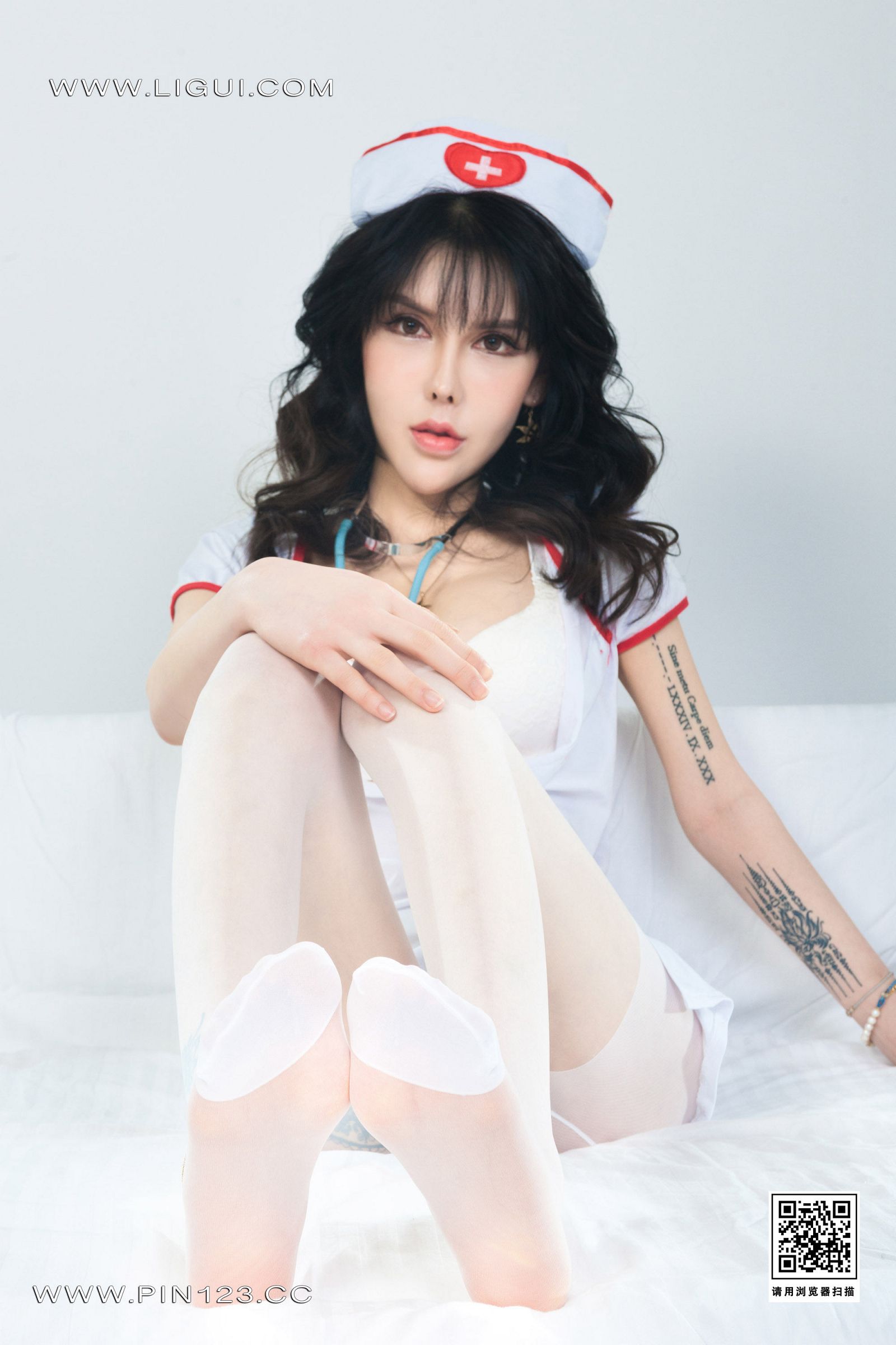 图片[12]-[Ligui丽柜]2023.04.17 《白丝天使》 猫猫-六色网