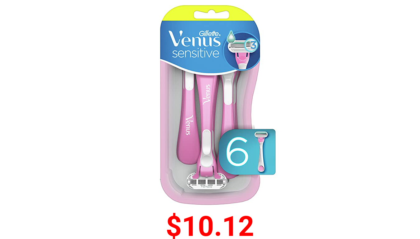 Gillette Venus Sensitive Women's Disposable Razors - 6 Pack