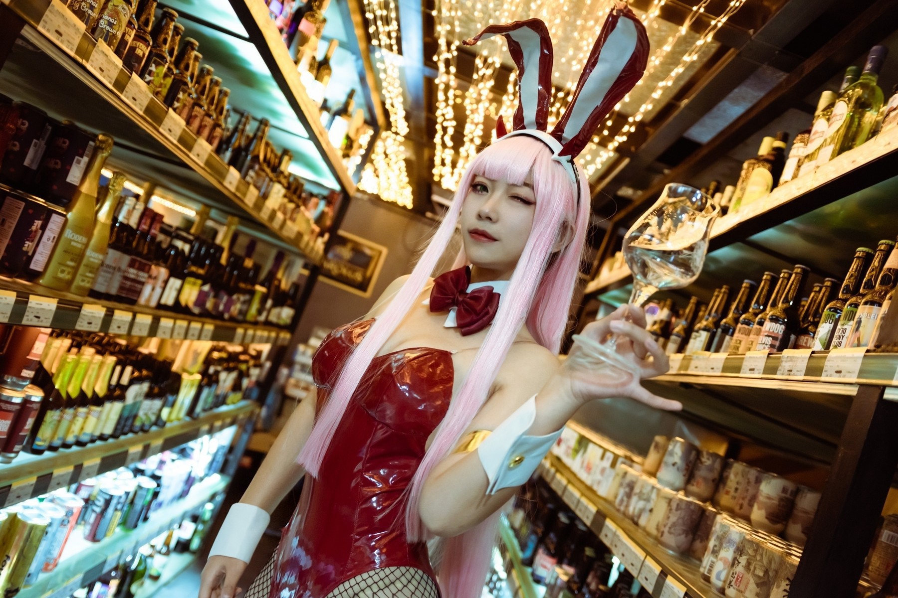 机智的哔啵 Cosplay Zero Two Bunnygirl 1
