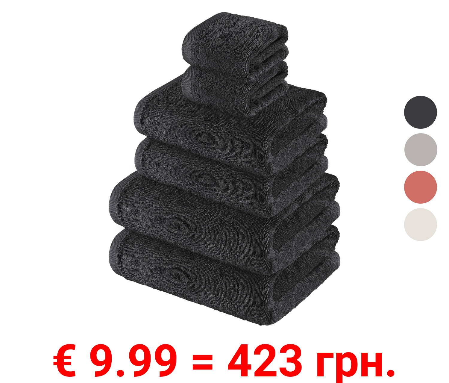 LIVARNO home Frottier-Set, 6-teilig