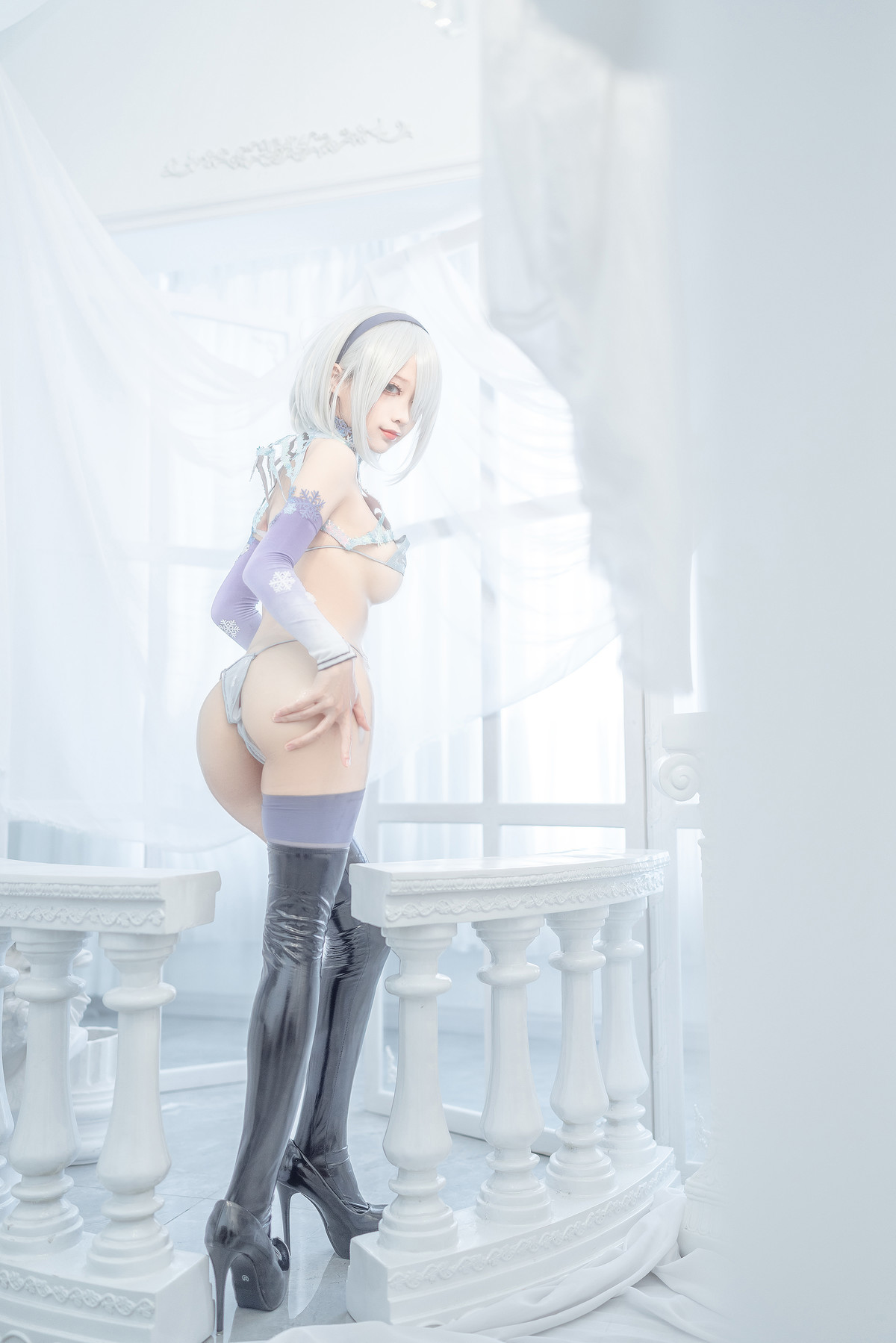 蠢沫沫 Cosplay 2b 冰雪 ice and snow 13