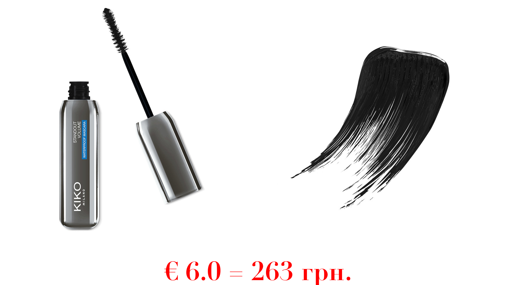 standout volume waterproof mascaraWasserfeste Volumen-Mascara für üppige, dichte Wimpern